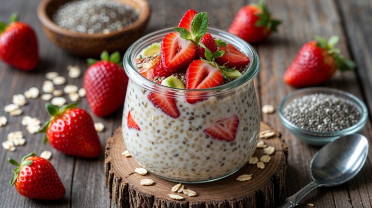 Overnight Oats Strawberry yang Bikin Kamu Bangun dengan Senyuman
